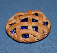 Dollhouse Miniature Pie Blueberry